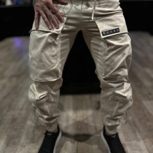 CALÇA JOGGER BIG POCKET CREAM