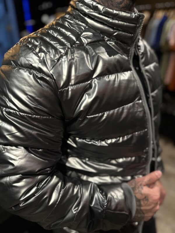 JAQUETA PUFFER PREMIUM PEROLIZADA PRATA - Imagem 2
