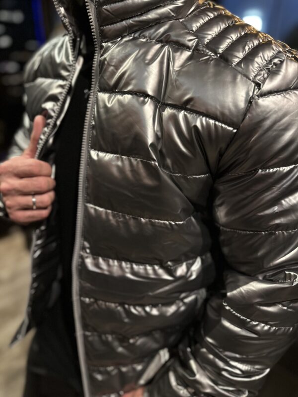 JAQUETA PUFFER PREMIUM PEROLIZADA PRATA - Imagem 4