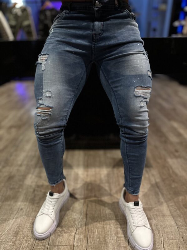 CALÇA JEANS CR DESTONADA DESTROYED