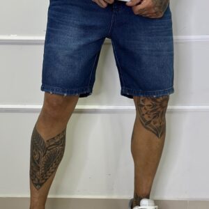 Bermuda Esquilo Jeans Básica escura