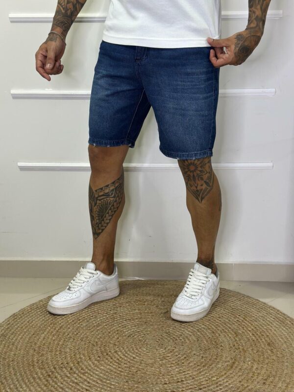 Bermuda Esquilo Jeans Básica escura - Imagem 2