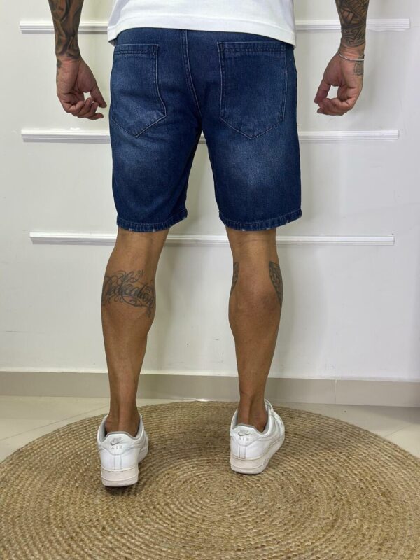 Bermuda Esquilo Jeans Básica escura - Imagem 3