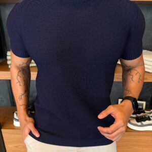 CAMISETA NOA TRICOT MARINHO