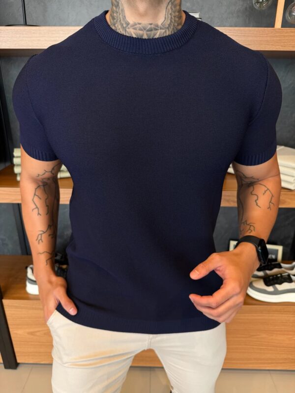 CAMISETA NOA TRICOT MARINHO