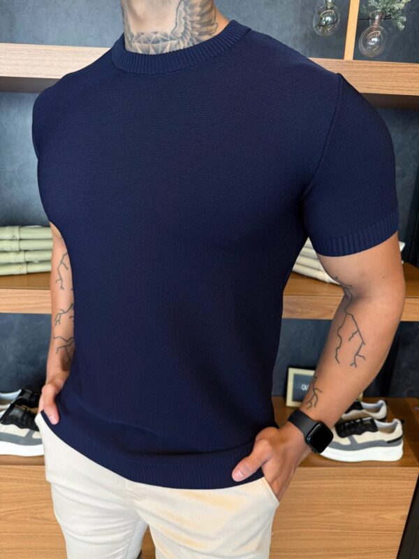 CAMISETA NOA TRICOT MARINHO - Imagem 2