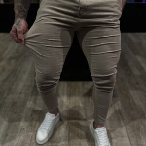 CALÇA ALFAIATARIA AUST BEGE COM ELASTANO