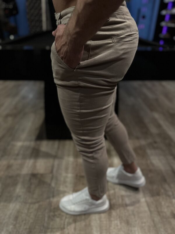 CALÇA ALFAIATARIA AUST BEGE COM ELASTANO - Imagem 2
