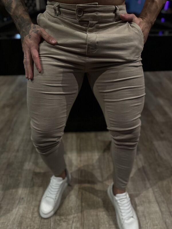 CALÇA ESQUILO JEANS SUPER ELASTANO BASIC CINZA